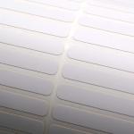 35mmx6mm Thermal Transfer Adhesive Label 1mil White Matte High Temperature Resistant With Polyimide
