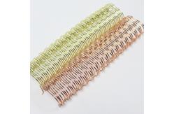 China Free sample 7/16'' Twin Ring Wire Double Spiral Loop Notebook Binding Material supplier