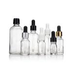 Gold Sliver White Black Dropper Oil Glass Bottle Transparent 5ml For Personal Care for sale