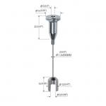 OEM Acoustic Panel Hanging System Up Adjustable 2000mm Length YW86004 for sale