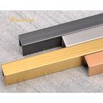 304 Decorative U Slot Stainless Steel Tile Trim color Mirror Finish for sale