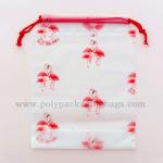 Custom Moisture Proof Clothes Cosmetics Drawstring Plastic Bags