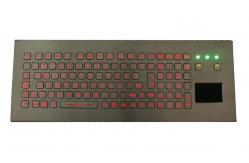 China 104 Keys IP68 Desktop Industrial Keyboard With Touchpad FN Numeric Keys supplier