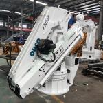 Hydraulic Folding 8M Steel 0.6T Offshore Pedestal Crane