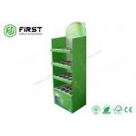 CMYK Printing Foldable Corrugated Paper Cardboard Floor Shelf Display For Promotion for sale
