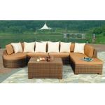 Bistro / Restaurant Leisure Rattan Sofa , Resin Wicker Patio Furniture for sale