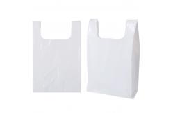 China Eco Choice Biodegradable Plastic T-Shirt Bag With Customized Printed Logo supplier