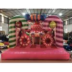 Digital Printing Inflatable Candy Bounce House For Christmas Festival Inflatable for sale
