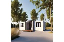 China Double Wings 3 In 1 Folding Expandable Container Homes With Fireproof Panel supplier