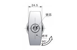 China ToolBox Garage Door Handle Lock Heavy Duty Zinc Alloy Latch supplier