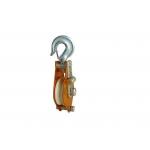 3 Ton Cable Pulling Pulley Nylon Sheave Hook Type Hoisting Lifting Block for sale