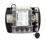 DC 12V 10 Way Fuse Box ATO Atc Fuse Safetyhub Ignition Protected Fuse Block For Car Boat Marine for sale