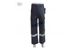 China EN11611 310gsm Fire Resistant Pants FR Cotton Pants With Reflective Tapes supplier