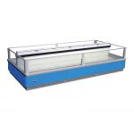 Remote Glass Top Ice Cream Display Freezer   open top Island freezer Double Sided for sale