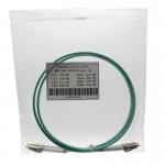 OM3 LC MM 50 / 125um Duplex Optic Fiber Patch Cord 3.0mm 2.0mm Aqua Color for sale