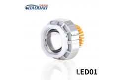 China LED01 Double angel eye without fan motorcycle led headlight projector lens supplier