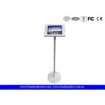 Stylish Free Standing iPad Security Kiosk Stand Enclosure With Round Base for sale