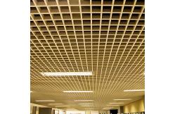 China Customized Aluminum Open Cell Grid Ceiling , Metal Slat Grille Ceiling Panels supplier