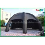 Inflatable Wedding Tent Black PVC Inflatable Air Tent / Advertising Dome Spider Tent With Blower for sale