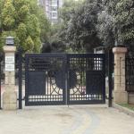 Modern Style Iron Main Gate Designs Steel Picket Fence Gate for sale