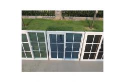 China High Quality Anhui Factory Cheap Price Grill Design PVC Sliding Window supplier