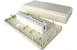 China White Cable Distribution Box 10 Pairs LSA Module Indoor Telephone Distribution Box supplier