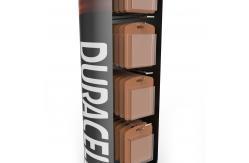 China AAA Battery Point Of Sales Displays Counter Display Stand With Hanging Hooks supplier