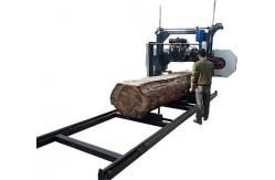 China Diesel Engine Portabe Horizontal Band Saw Cutting Machine For Wood supplier