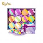 China Smoothing Skin 2.5 Oz 12 Bath Bomb Gift Sets Two Mixed Colors for sale