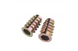 China Zinc Alloy Threaded Furniture Wood Insert Nuts Countersunk Head supplier
