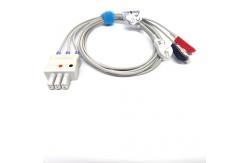 China Mindray Datascope Simens ECG Cables And Leadwires 3 Leads Clip End supplier