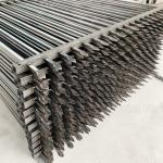 Zinc Steel Guardrail Fence 2M*1.5M anti-corrosion treatment fence Black simple style for sale