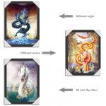 Hotel Landscap Image 3D Lenticular Printing Service PET Printing Stock Picture