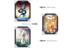 China Hotel Landscap Image 3D Lenticular Printing Service PET Printing Stock Picture supplier