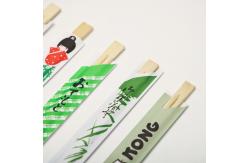 China Custom Printed One off Bamboo Chopsticks in Paper Envelope supplier