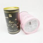 Composite Cylinder White Cardboard Paper Tube Ice Cream Cold Food Packaging Box With Metal Lid for sale