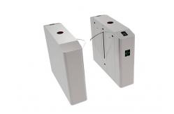 China BLDC Motor Flap Gate Turnstile DC24V Acrylic Fingerprint Bi Directional supplier