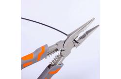 China 232mm Burnished Long Skinny Pliers Long Handle Pliers High Leverage supplier