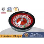 American Manual Roulette Board Red Solid Wood Casino Table Texas Hold'Em Poker 19cm Shaft for sale