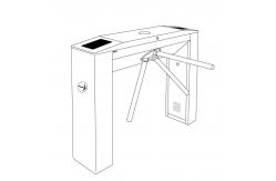 China Smart Lock Dual Level Pedestrian Three Arm Turnstile IP 54 Access Control supplier