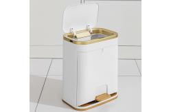 China Electronic Sensor Pedal Kitchen Large Capacity Plastic Trash Can Waste Bin supplier