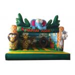 Hot sale inflatable safari park bouncer / elephant inflatable bouncer on sale PVC inflatable safari park jump for sale