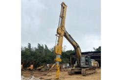 China Telescopic Arm With Clamshell Bucket For 50ton Excavator 32m Yellow Red supplier
