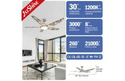 China 56 Inch Ceiling Fan with Dimmable LED Lighting and 5 ABS Plastic Blades supplier