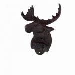 Home Decor Deer Head Brown Rust Cast Iron Bottle Opener for sale