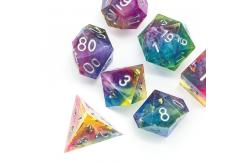 China Antiwear Lightweight Galaxy Dice Set , Multipurpose Large Resin Dice supplier