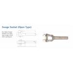 Galvanized Carbon Steel Open Type Swage Socket 1/2 Diameter for sale
