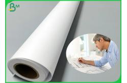 China 36inch * 50m Uncoated Inkjet Bond Plotter Paper Rolls for Cad engineer drawing supplier