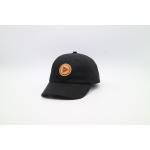 56cm Embroidered Baseball Caps 100% Cotton Twill Leather Patch Hats for sale