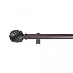 25mm Resin Curtain Pipe With Cylinder Shape Finials Extendable 28-120 weight of curtains for sale